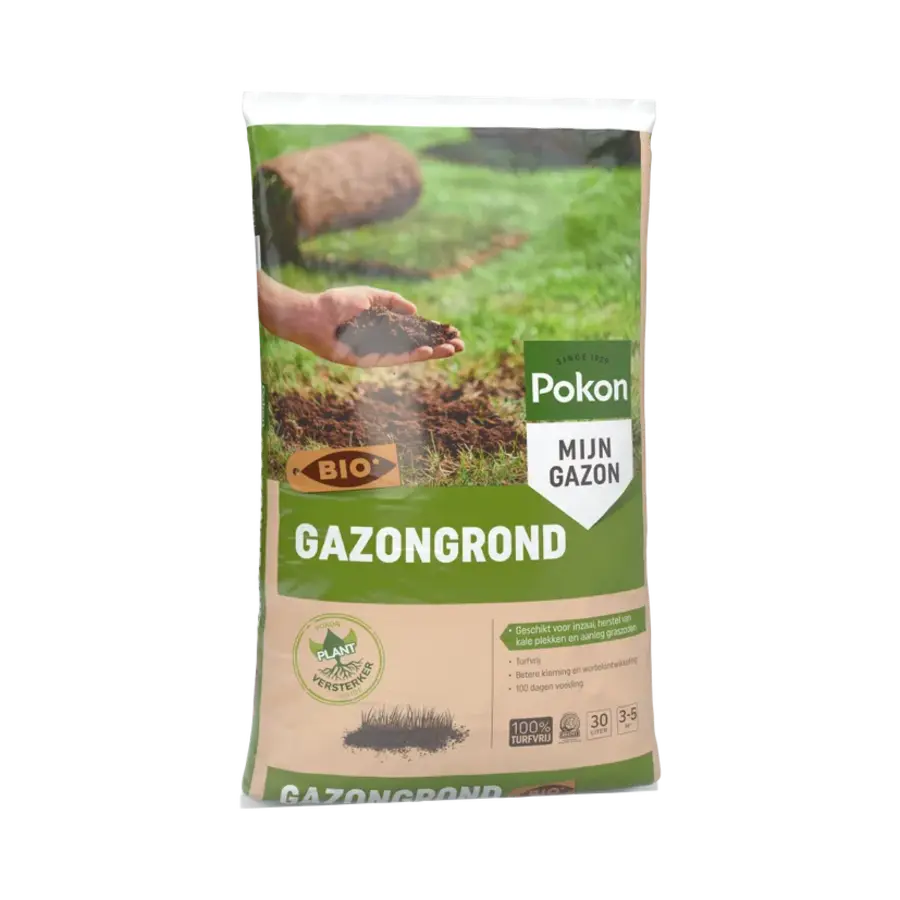 Turfvrije bio gazongrond 30 L voor gazonaanleg en herstel