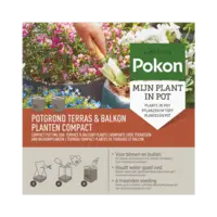 Lichtgewicht kokos potgrond compact voor terras en balkon