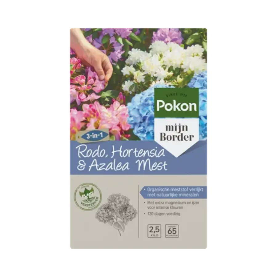 Organische mest voor hortensia, rododendron en azalea | 1 kg en 2,5 kg