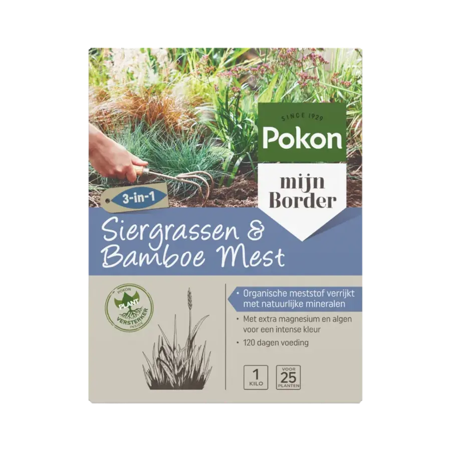 Siergrassen & Bamboe Mest 1 kg voor 120 dagen voeding