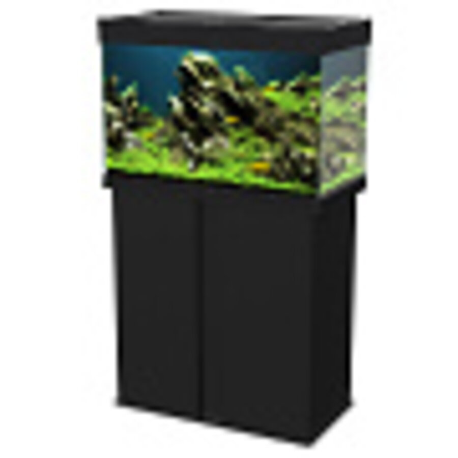 Kast Emotions Nature Pro 80 aquariummeubel 81 x 40 x 83 cm | zwart mystic wit amber oak