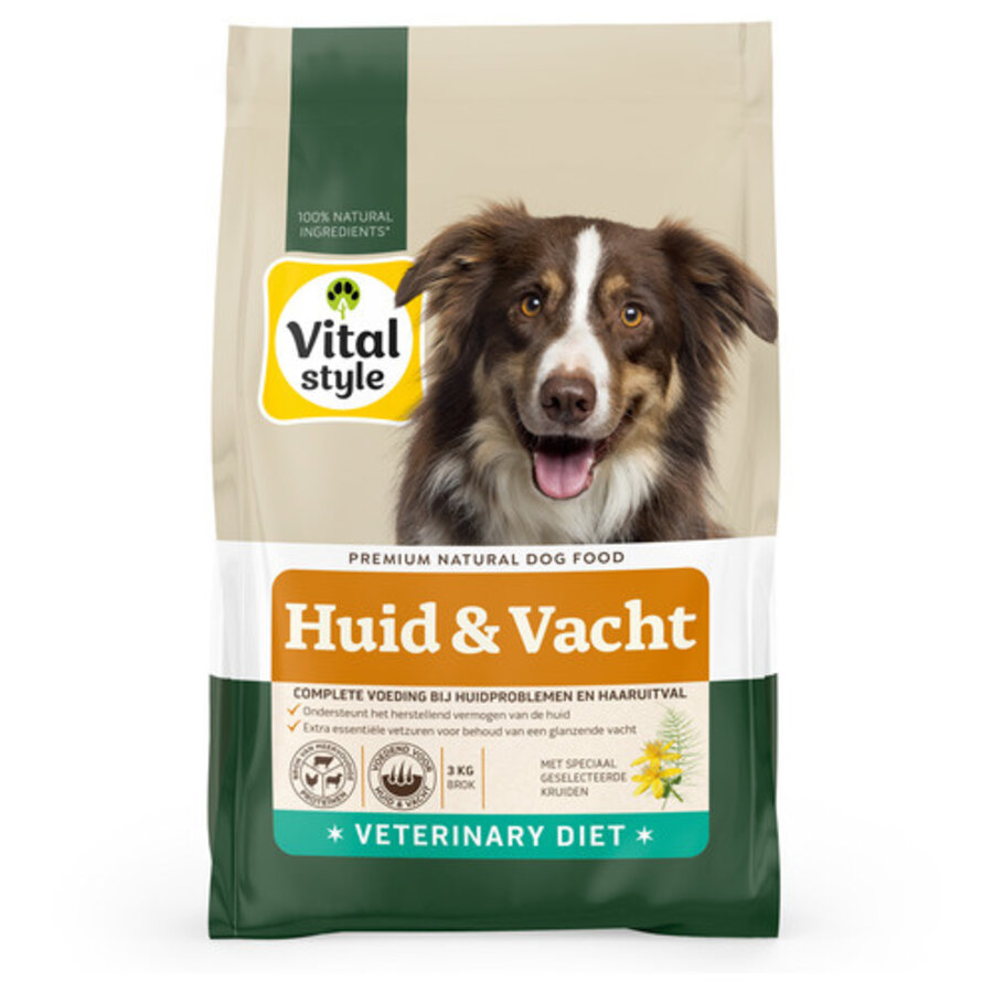 Huid & Vacht hondenbrokken voor volwassen honden 3 kg
