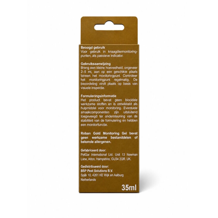 Gifvrije monitoringgel voor ratten en muizen 35ML
