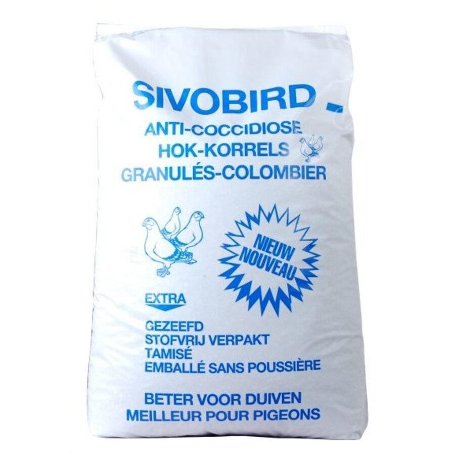 Absorberende hokkorrels voor pluimvee en vogels 25 liter