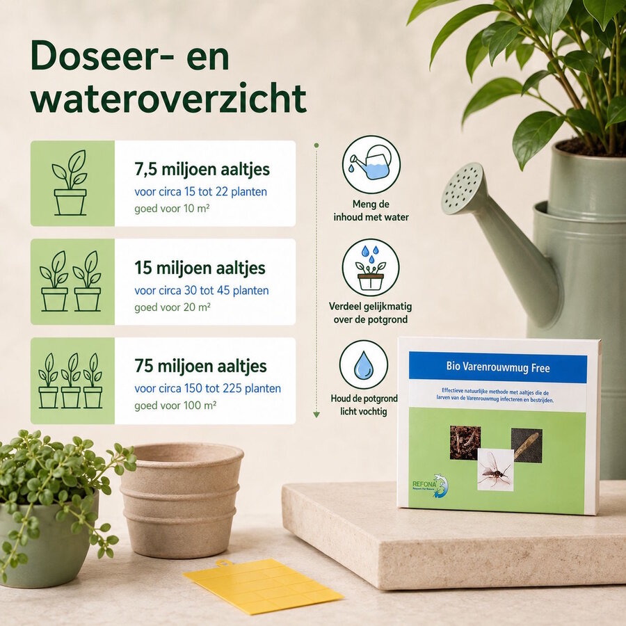 Aaltjes tegen rouwvliegjes en potgrondvliegjes