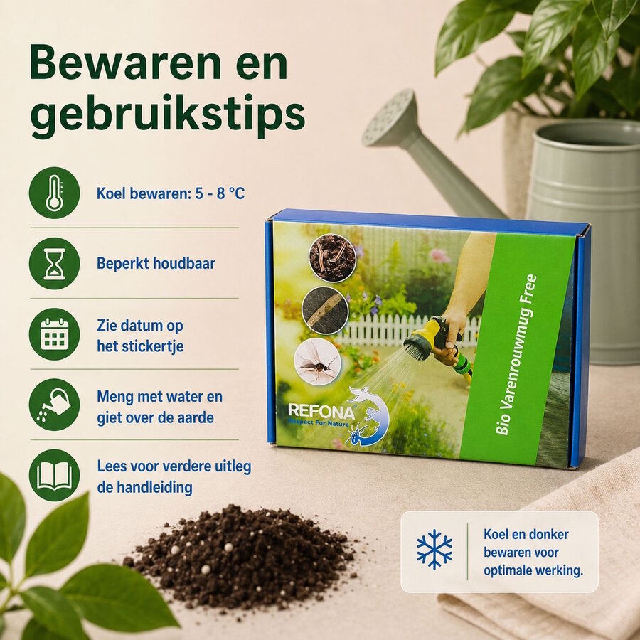 Aaltjes tegen rouwvliegjes en potgrondvliegjes