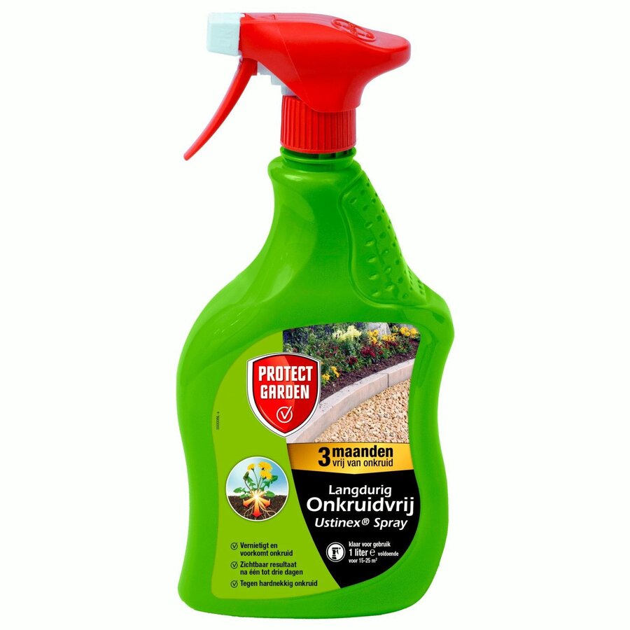 Gebruiksklare onkruidbestrijder spray 1 liter met langdurige werking
