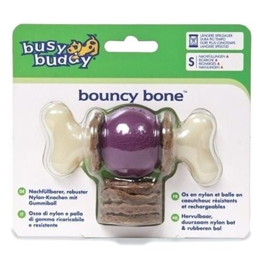 Stuiterend kauwbot met snackringen voor kleine honden Small
