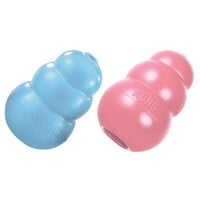 Puppy kauwspeeltje XS van zacht rubber 5,72 cm gemengde kleuren