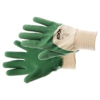 Groene tuinhandschoenen met latex coating maat 10