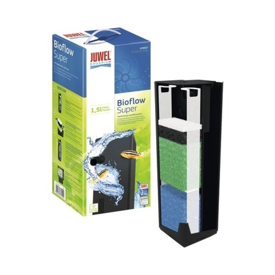 Bioflow Super binnenfilter met 300 l/u pomp voor aquaria tot 150 liter