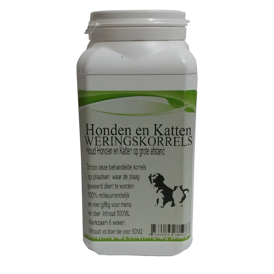 Katten en honden weringskorrels 250 ml voor maximaal 50 m²