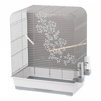 Vogelkooi Zen Miki lichtgrijs met lade