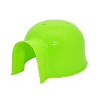 Kunststof iglo voor kleine knaagdieren 16 cm groen