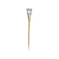 Citronella tuinfakkel van bamboe met LED-verlichting 76 cm