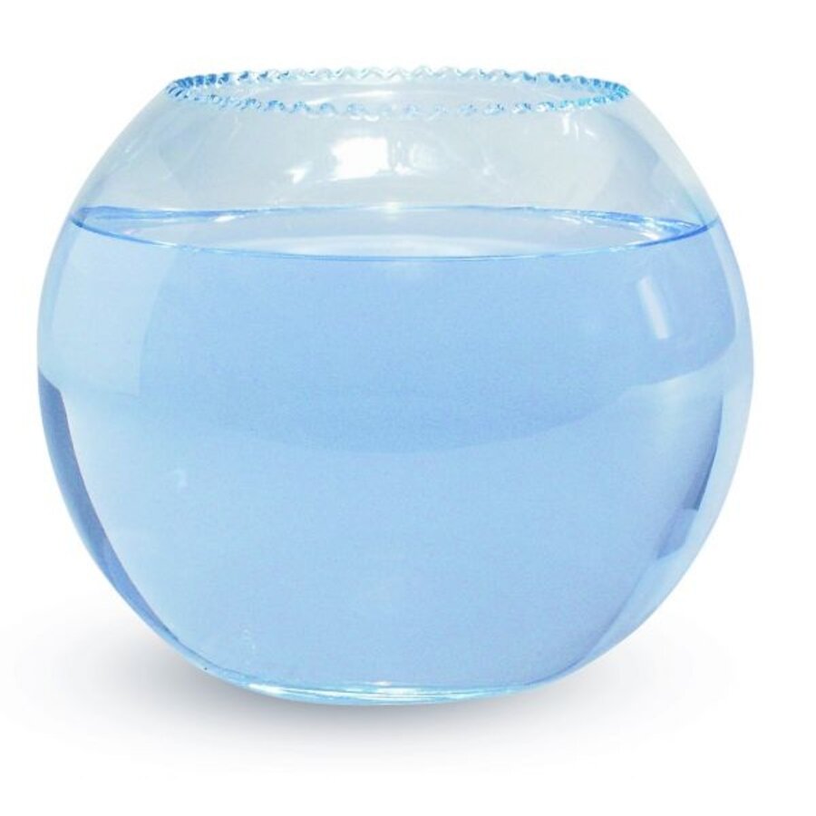 Glazen vissenkom met kartelrand 30 cm voor aquascaping en decoratie