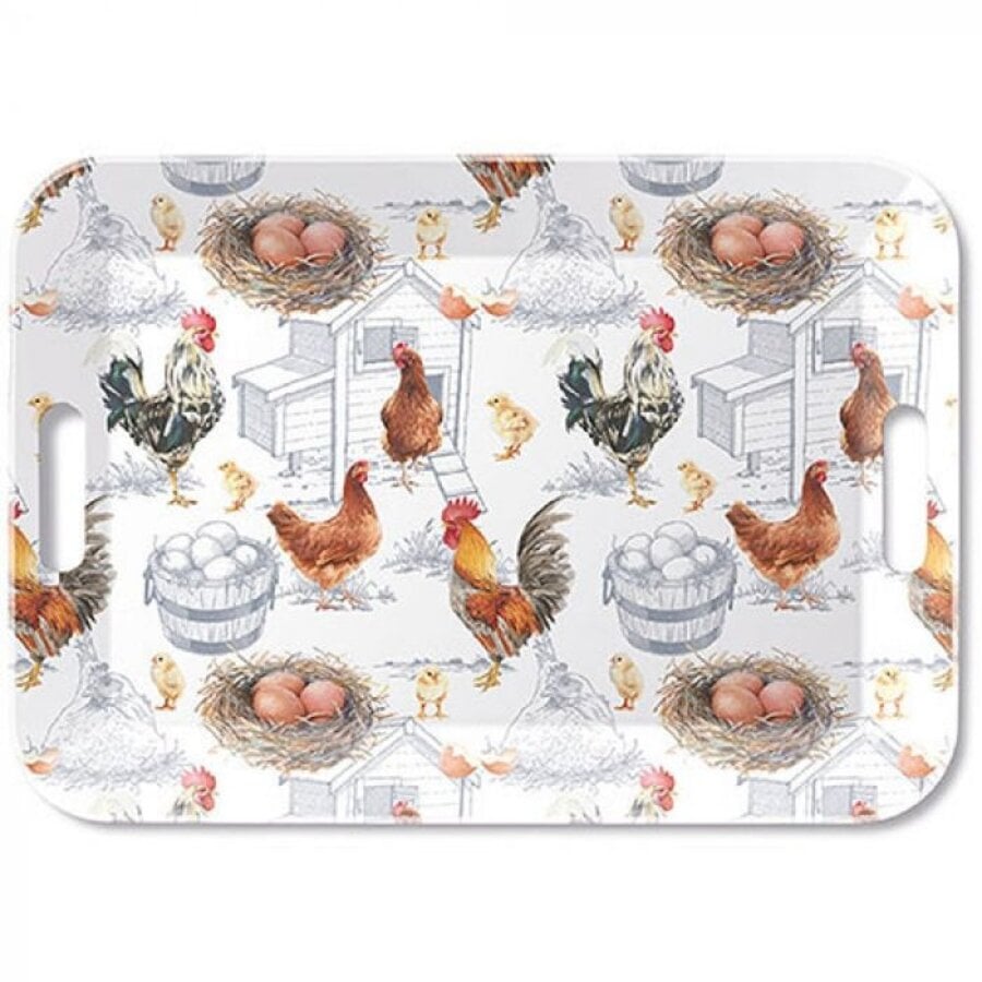 Chicken Farm dienblad van melamine