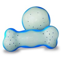 Verkoelende ijsbal voor honden Ø 9 cm blauw wit