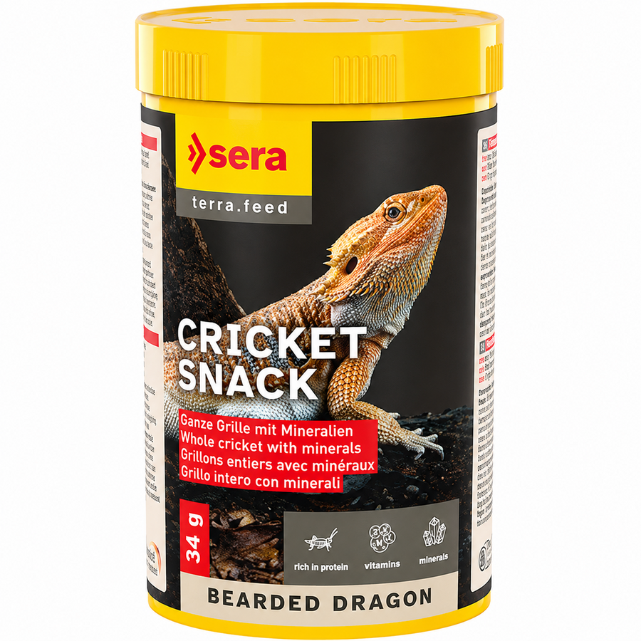 Gedroogde krekels voor baardagamen 250 ml | 34 gram