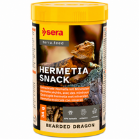 Baardagaam Hermetia snack met vitamines en mineralen 250 ml | 34 g