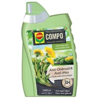 Anti-onkruid en anti-mos totaal concentraat 1 liter voor 80 m²