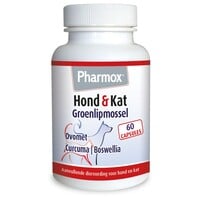 Groenlipmossel met curcuma voor soepele gewrichten hond en kat | 60 capsules
