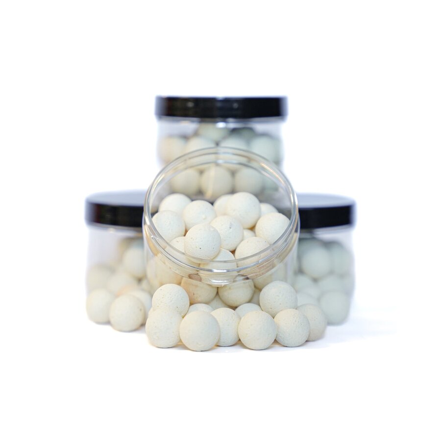 Witte vanille pop-ups in hersluitbare pot |  15 mm