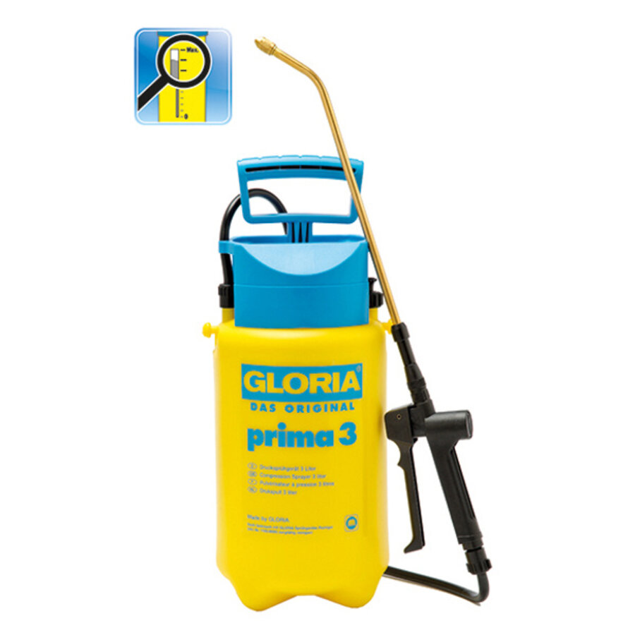 Drukspuit Prima 3 met messing sproeilans | 3 liter | 3 bar