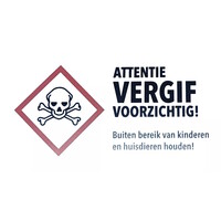 Gevarensticker muis-ratvoerkist | 12 Stuks