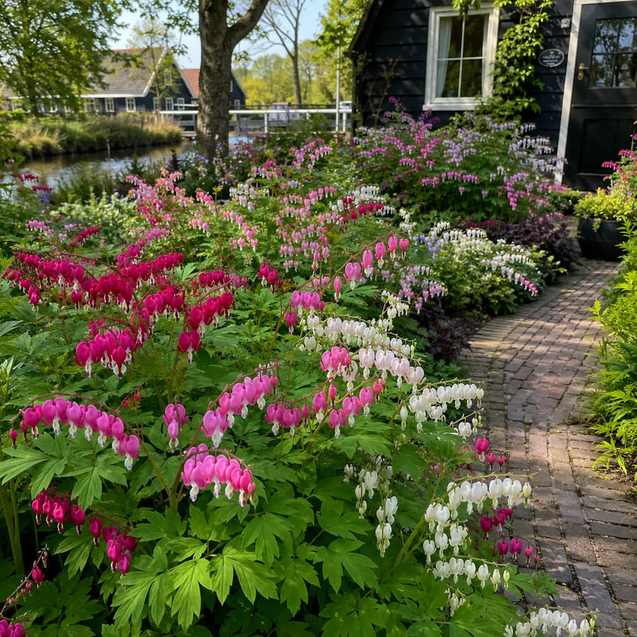 Dicentra spectabilis gemengde kleuren | Gebroken hartje | Verkoop per stuk | 10 tot 20 cm hoog | In 11 cm pot