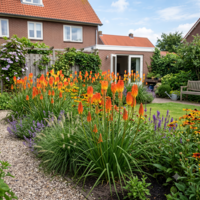 Kniphofia uvaria gemengde soorten en kleuren | Vuurpijl mix per stuk | 11 cm pot | ca. 10 tot 25 cm hoog