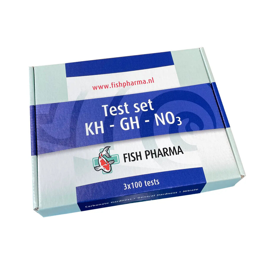 Testset voor KH GH en NO3 | tot 100 vijverwatertests