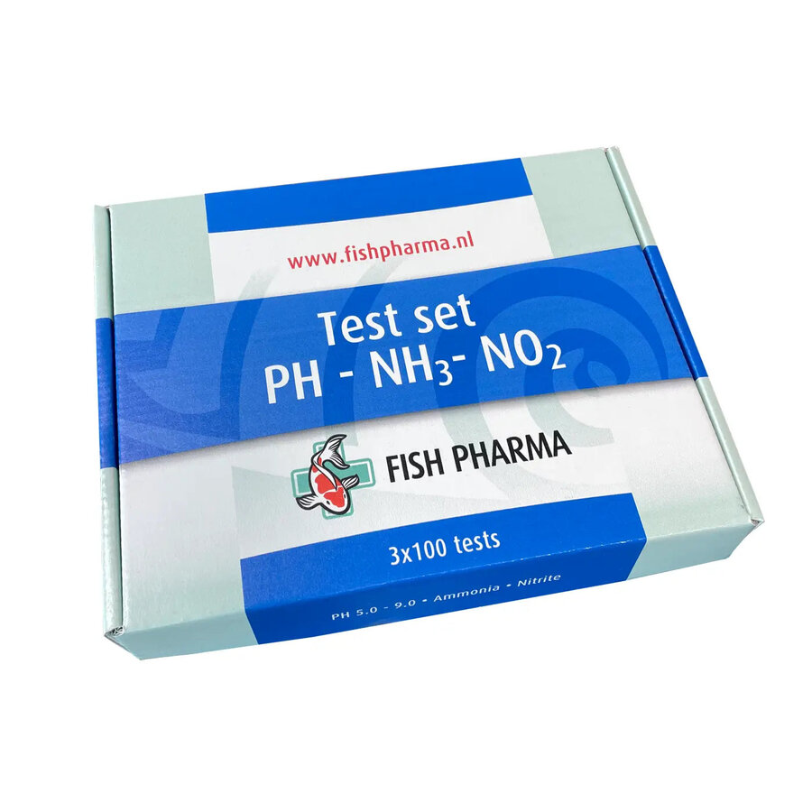 Complete vijverwatertest voor pH, ammoniak en nitriet