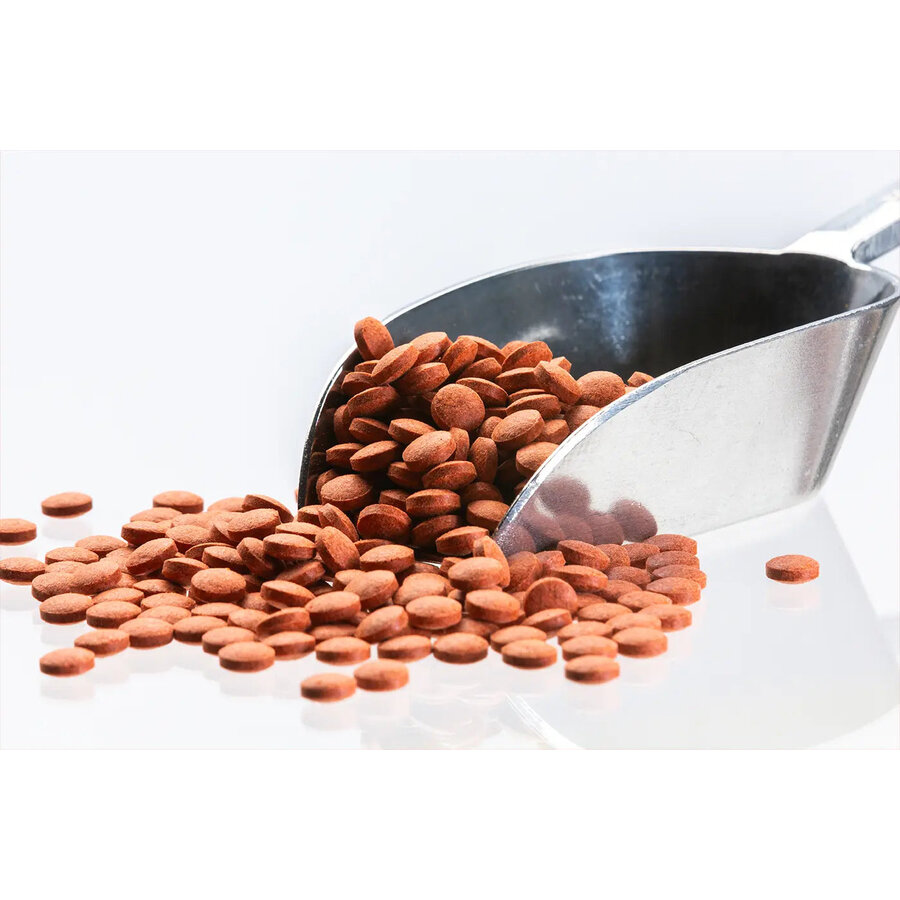 Rode zinkende bodemtabletten voor siervissen | 5 kg