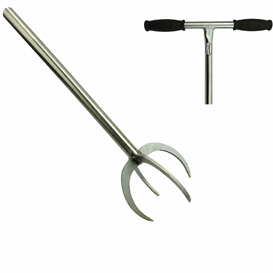 Lange woeler tuinklauw met buissteel 85 cm