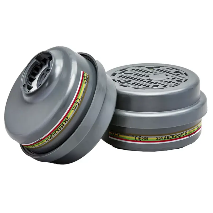 ABEK2P3 R combinatiefilter met bajonetaansluiting 4 stuks