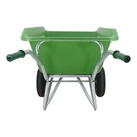 Kruiwagen F&S 350 Liter Groen Met 2 Luchtwielen