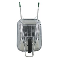 Kruiwagen 230 liter met verzinkte stalen bak en 4-ply luchtband