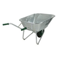 Kruiwagen 230 liter met verzinkte stalen bak en 4-ply luchtband