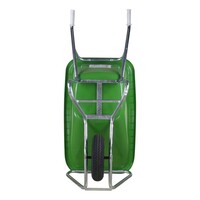 Fort Kruiwagen F&S 165 4PLY met groene HDPE bak 165 liter