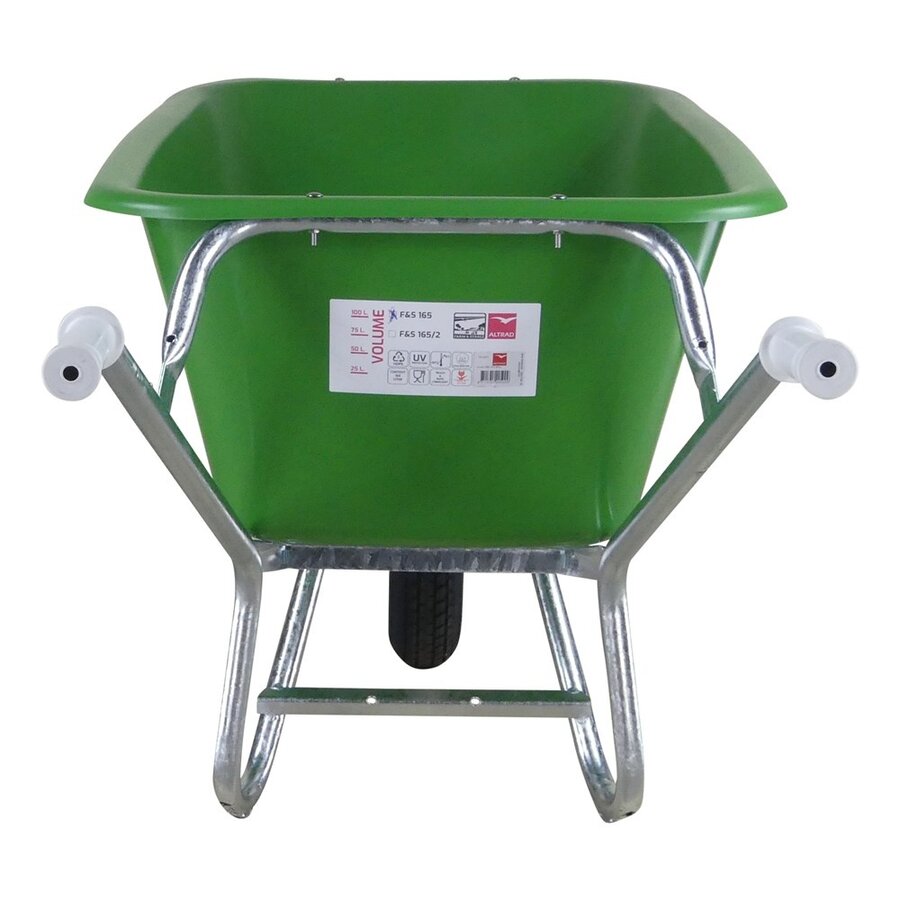 Fort F&S 165 stalkruiwagen 165 liter met HDPE bak en 4PLY luchtband