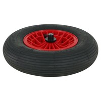 Altrad Fort kruiwagenwiel rood 2PLY 400 x 100 mm met as 130 mm