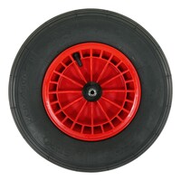 Altrad Fort kruiwagenwiel rood 2PLY 400 x 100 mm met as 130 mm