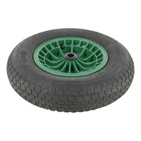Fort kruiwagenwiel groen 4PLY zonder as Ø 20 mm