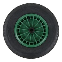 Fort kruiwagenwiel groen 4PLY zonder as Ø 20 mm