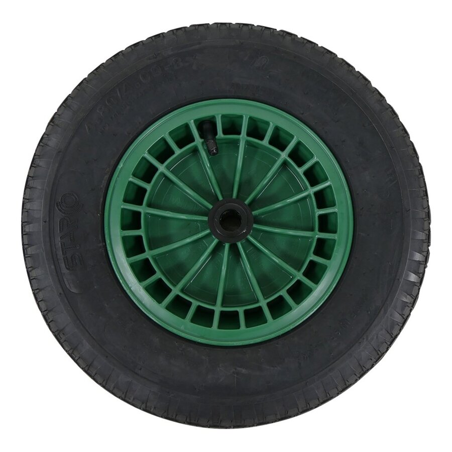 Fort kruiwagenwiel groen 4PLY zonder as Ø 20 mm