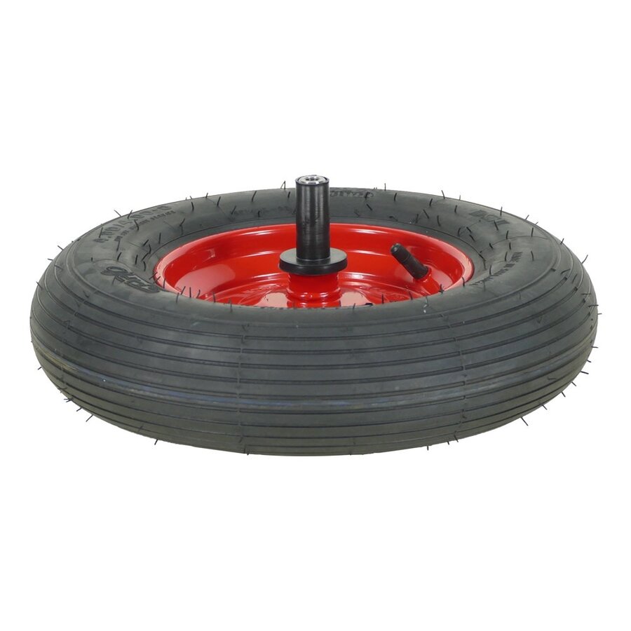 Fort kruiwagenwiel staal 2PLY Ø met as 20 cm