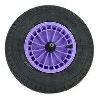 Altrad Fort kruiwagenwiel lavendel 4PLY met luchtband en as 20 cm
