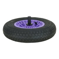 Altrad Fort kruiwagenwiel lavendel 4PLY met luchtband en as 20 cm