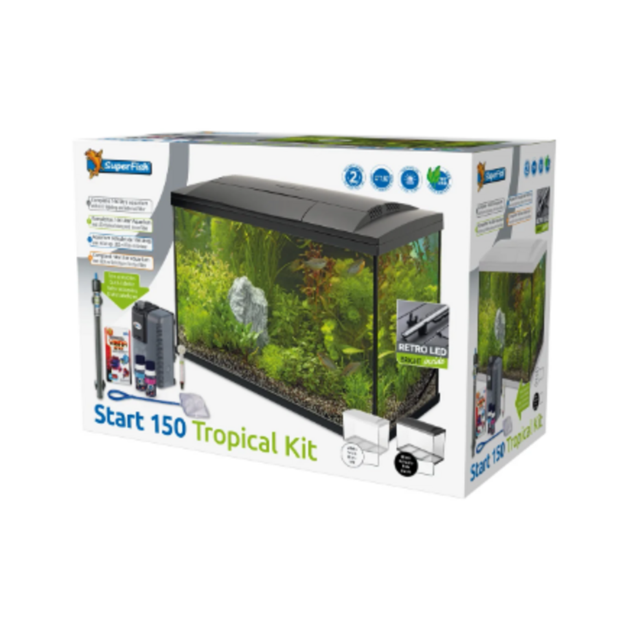 Superfish Start 150 Tropical Kit | 153L | 78 x 39 x 55 CM Wit